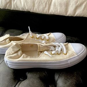 Cream Converse Sneakers